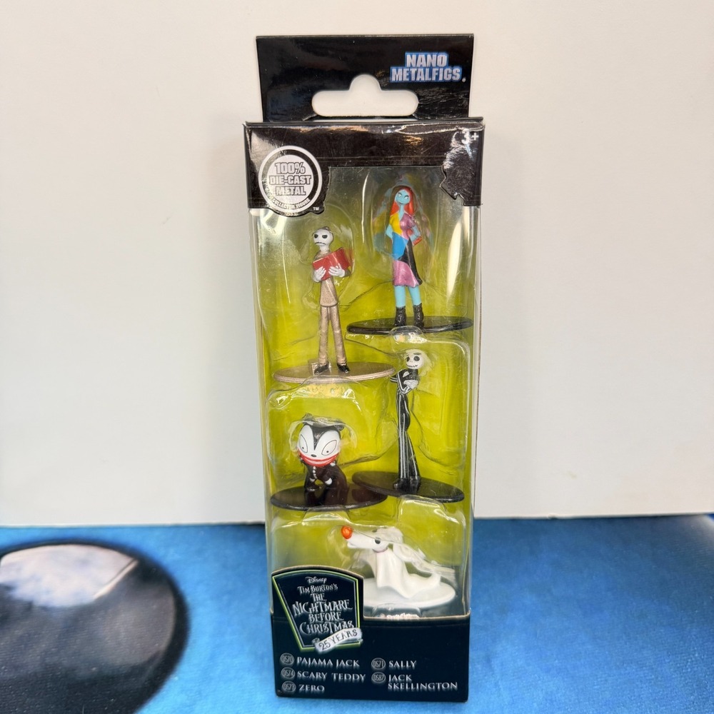 Jada Nano Metalfigs Nightmare Before Christmas 5 Pack Die Cast Figures Sealed Ne
